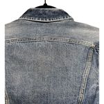 Aritzia  TNA The Tina Crop Washed Denim Light Blue Jacket Biker Style Size XS Photo 4