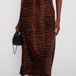 STAUD  Tiger Print Maxi Dress Photo 0