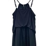 Aqua Green  Black High Neck Keyhole Swim Romper One Piece Suit Women’s Size Large Photo 2