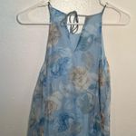 EXPRESS Vintage  Tricot Maxi Dress Light Blue Floral Photo 6