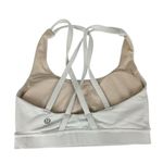 Lululemon Energy Sports Bra Sz 2 Luxtreme White Strappy Back Photo 4