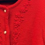 Croft & Barrow Croft And Barrow Womens Sweater Size XL Red Embroidery Christmas Holiday Party Photo 1