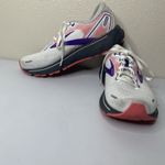 Brooks  Ghost 14 1203561B192 White Running Shoes Sneakers Sz 8.5 B Coral Purple Photo 1