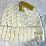 Michael Kors  Ivory Cable Knit Beanie Photo 0