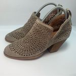 Jeffrey Campbell Taggart Lattice Cut Out Suede Ankle Boots, Taupe, Size 8.5 Photo 2