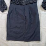 Nicole by Nicole Miller | Velvet Top Bodycon Dress | Size 6 Black Photo 8