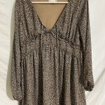 Altar'd State Altar’d State Womens Leopard‎ Print Long Sleeved Mini Dress size Medium Photo 0