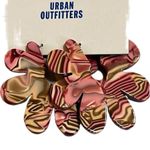 Urban Outfitters  Flower Marble Swirl Pattern Earrings Pink Gold Stud One Size Photo 0