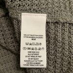 Free People  Thermal Waffle kint Sweater Longsleeve Cold Shoulder Olive Green Photo 4