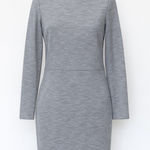 Old Navy  Womens Dress Size L Gray Long Sleeve Sheath Work Office Minimalist‎ Photo 0
