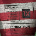 Littlest Prince Holiday Couple Family Adult Red Grey Striped Pajama Set Xlarge Gray Size XL Photo 2