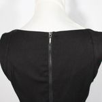 XOXO Vintage Y2K  Black Peplum Pencil Dress Keyhole Neck Size 7/8 Corporate Goth Photo 7