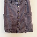 Young Fabulous and Broke Button Front Paperbag Mini Jean Skirt Size Medium Blue Photo 2