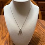 Viki Lynn Sterling Silver Initial M Necklace With Clear Crystals New Photo 1