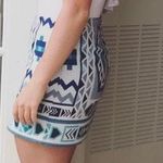 H&M Blue And White Skirt  Photo 0