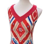 Chico's  Medium Maxi Dress Boho Southwest Ikat long Dress Resortwear Vacation Photo 3