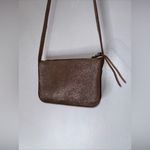 Madewell  The‎ Simple Crossbody Bag Metallic Sand Leather Shoulder Bag New Photo 1