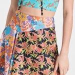 SNOW XUE GAO New York Floral Printed Milk Maid Top Blue Size 6 Photo 1