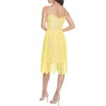 Dress the Population  Dress Size S NEW Francesca Embroidered Lace A-Line Yellow Photo 1
