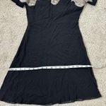 Sandro  Kyra Crepe Dress in Black Size 1 US Small Lace Career Chic Photo 10
