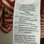 Madewell Swingy Tee Dress White/ Brown / Red Stripe M Photo 7