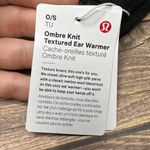 Lululemon Ombre Knit Textured Ear Warmer NWT ONE SIZE (Black Grey) Photo 8