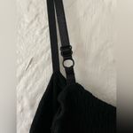 Shoreline Black maxi dress / coverup, embroidered top, elastic back, adjustable straps; M Photo 4