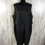 Metaphor Twofer Eyelet Cutout Black Dress LBD 3X Photo 4