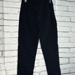 Zac & Rachel Polka Dot Pull‑On Pants 6 Black White Casual Stretch Ankle Straight Photo 8