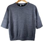 Derek Lam Charcoal Gray Short Sleeve Crew Neck Sweatshirt Size Small Photo 0