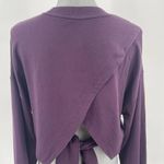 Athleta Yoga Tie Back Sweatshirt Agate Purple Size Medium Photo 6