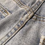 ZARA Light Wash Distressed Denim Bermuda Shorts Photo 12