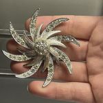 Vintage Signed Costume Brooch Pin Gold Tone / Rhinestone Sarah Coventry Photo 10