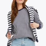 Draper James  Women’s Natalie Sweatshirt in Gingham Photo 0