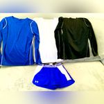 Bundle of three athletic tops 🖤🤍💙 NEW Blue Photo 2