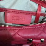 Michael Kors Red Quilted Leather Satchel bag/ handbag Crossbody bag Photo 9