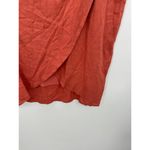 Skies Are Blue  Pink Jolie Tie Front Linen Skirt Asymmetrical Women Large NWT Photo 2