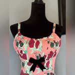 Pinup Couture Pinup Girl Mary Blair Lips and Roses Evangeline Pink Wiggle Dress Size XS Photo 1
