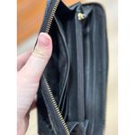 Michael Kors Michael Kors Black Snakeskin Embossed Leather Zip Around Wallet Long Photo 2