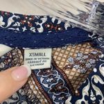 Anthropologie 11-1 Tylho Aubina Navy Floral Blouse Photo 3