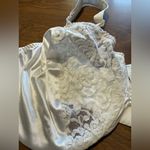Just My Size  Vintage Bra White Satin Lace Pearl Detail 1985 Underwire NWT 44D #2 Photo 5