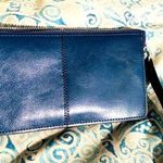 wilson's leather Blue Leather Wristlet 8x4.5” Photo 0