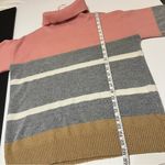 H by Halston Halston striped colorblock turtleneck pullover sweater, sz M oversized, NWOT Photo 3