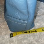 Stone Mountain Denim Blue Crinkle Leather Multiway Kaplan Tote Bag Photo 11