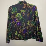Notations  floral ruffle zip up jacket size medium Photo 1
