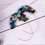 ✨ Threader Drop Earrings ✨ Blue Photo 3