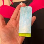 Tropical Escape Women's Semi Sheer Black Mesh Split Tankini Swim Top Size 10 Photo 4