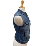 VTG Levi Strauss Denim Vest Sz Misses M 8 Photo 4