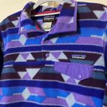 Patagonia Synchilla Multicolor Geometric Aztec Fleece Pullover Jacket Sz XS Photo 1