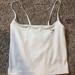 Gymshark  White Cropped Tank Photo 0